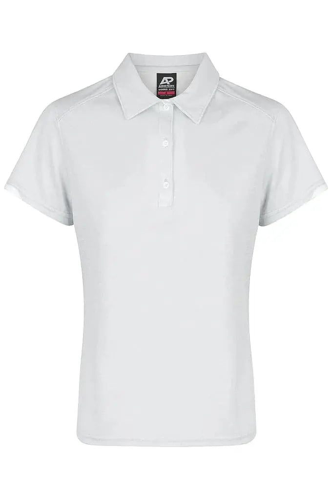 Aussie Pacific Ladies Morris Polo Shirt 2317  Aussie Pacific LIGHT GREY/WHITE 6